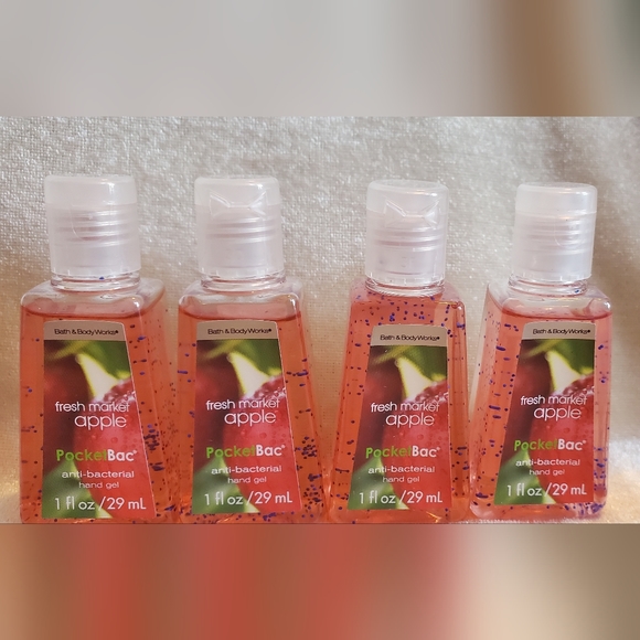4 Bath & Body Works Fresh Market Apple PocketBac Hand Gel Anti-Bact… - Picture 3 of 3